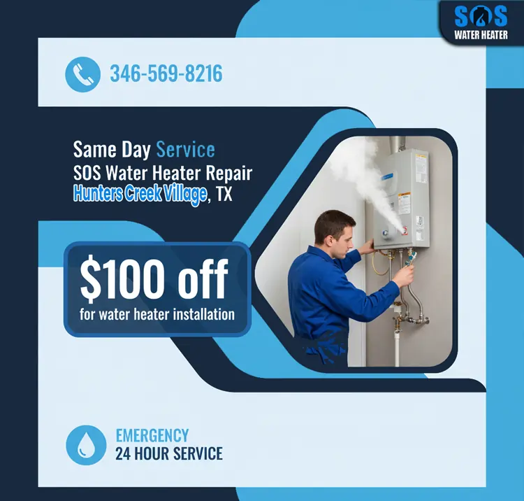 SOS Water Heater Hunters Creek Village offer